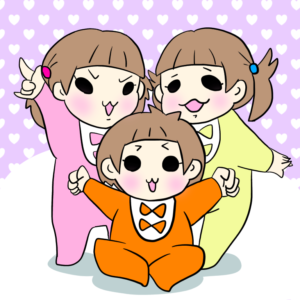 なんちゃって三つ子